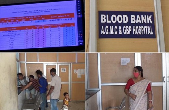 Severe Blood Crisis in Tripura Govt Hospitals amid State Govt’s claims about Blood Donation Camps increased : 'Blood in Exchange of Blood' along with Rs. 150 per unit continue to harass Patient Parties Severe Blood Crisis in Tripura Govt Hospitals amid State Govt’s claims about Blood Donation Camps increased : 'Blood in Exchange of Blood' along with Rs. 150 per unit continue to harass Patient Parties